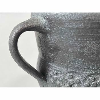 陶芸家　作家物　山本教行　鳥取　岩井窯　花器　花入　手付壺　民藝　民芸 Amazon.co.jp: 陶芸家 作家物 山本教行 鳥取 岩井窯 花器 花入